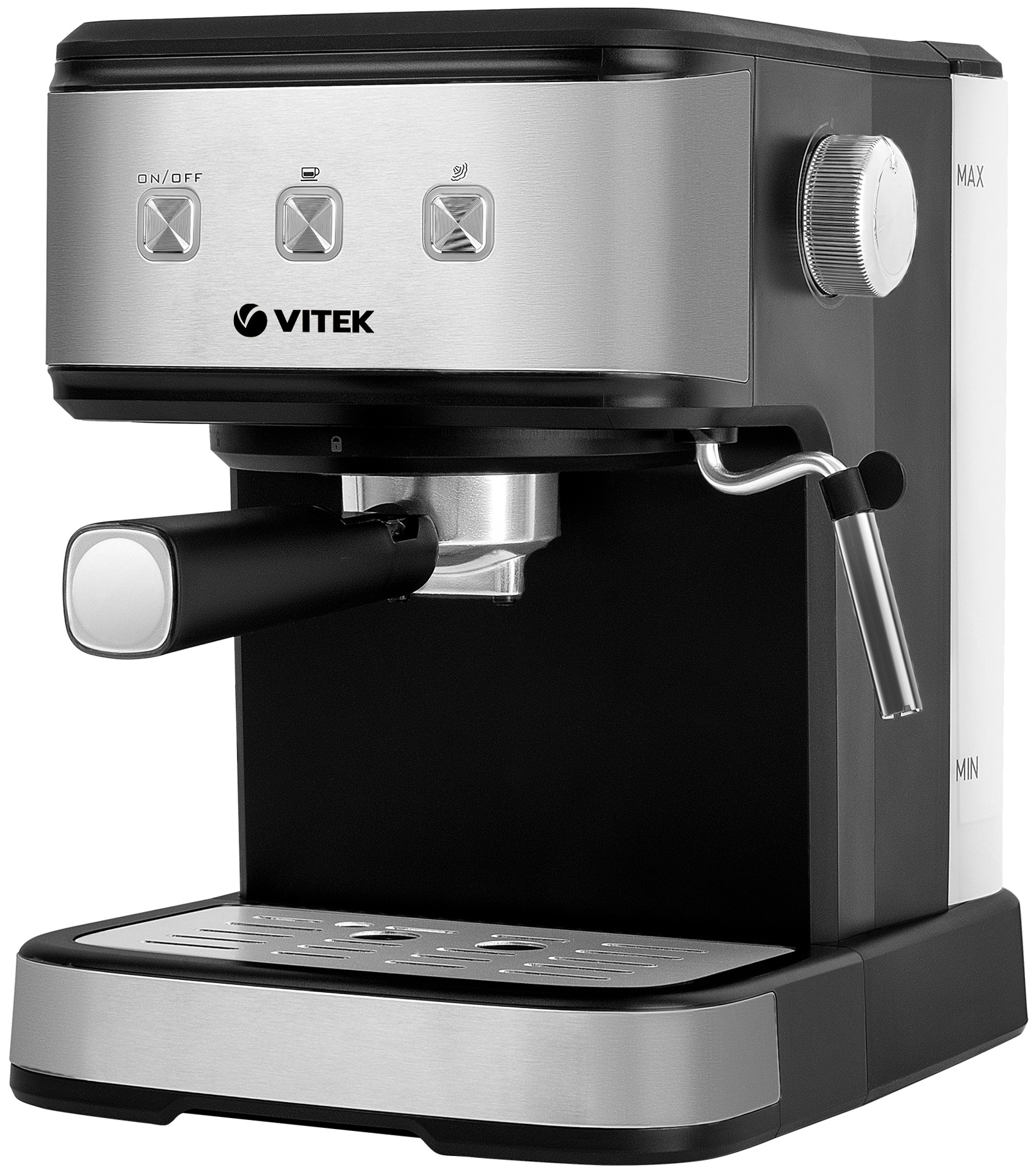 Кофеварка рожковая VITEK VT-8470, серебристый