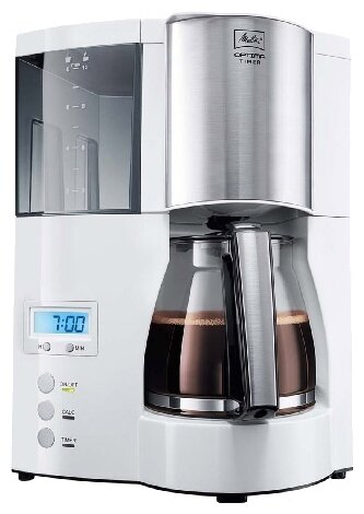 Кофеварка Melitta Optima Glass Timer белый