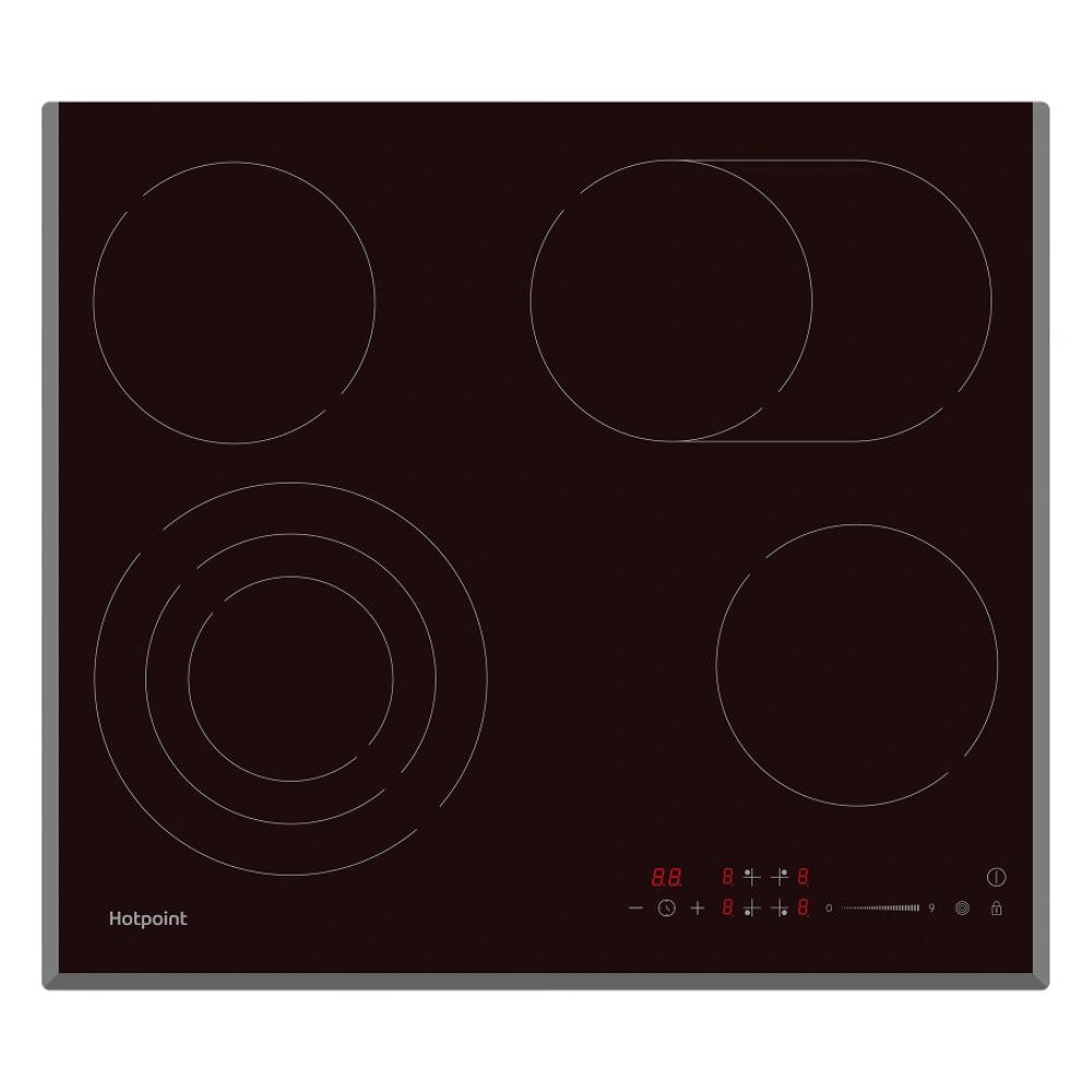 Варочная панель электрическая Hotpoint HR 6O6 BAS, черный