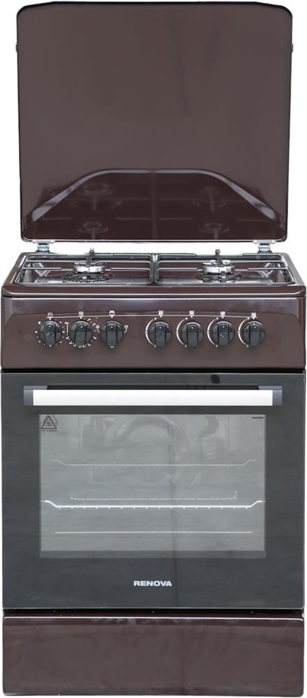 Плита газовая Renova SG6E-BR (TDBR), коричневый