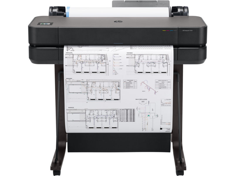 Принтер струйный HP DesignJet T630 24-дюймовый (5HB09A), черный