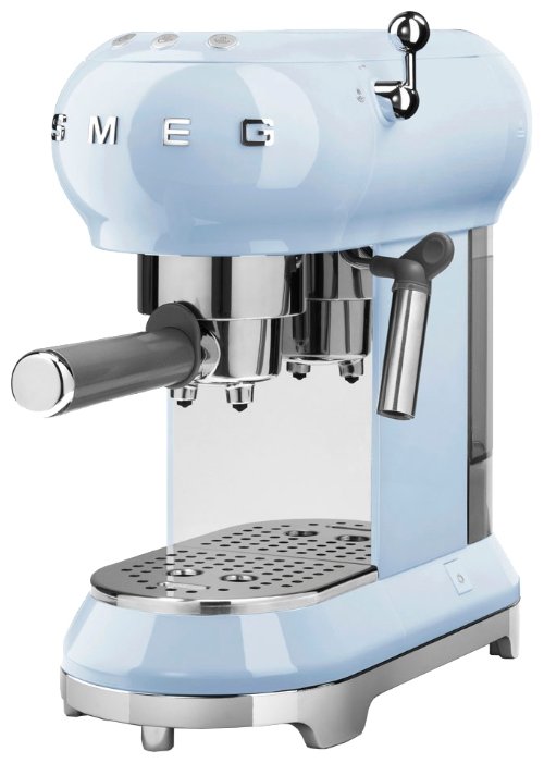 Кофеварка рожковая Smeg ECF01PBEU пастельный голубой