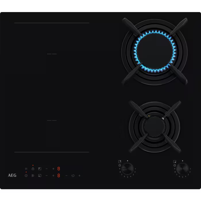 Варочная панель комбинированная AEG HDB64623NB, черный