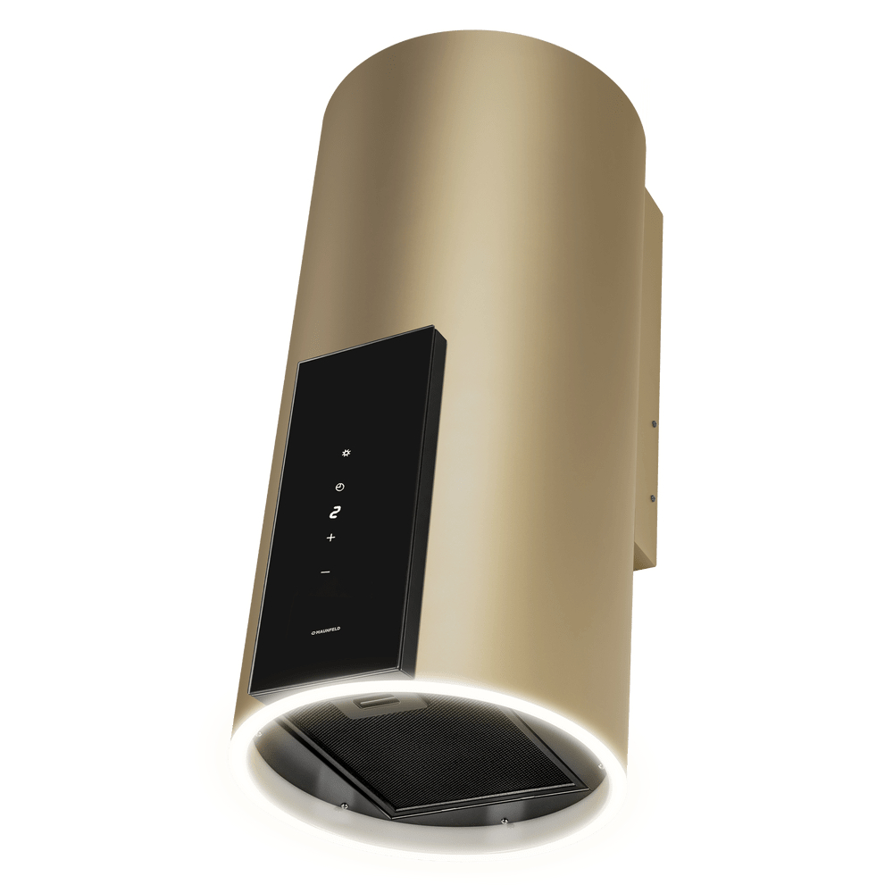 Вытяжка цилиндрическая Maunfeld Alba 39 Wall, золотой