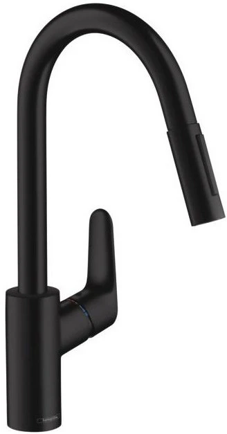 Смеситель для кухни Hansgrohe Focus Focus 31815670, черный матовый