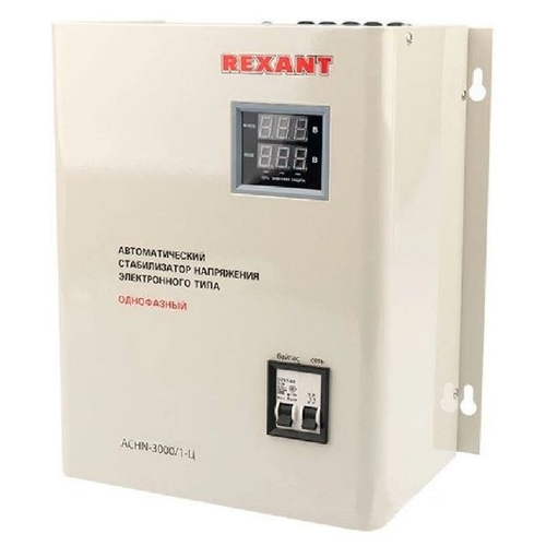 Стабилизатор напряжения однофазный REXANT АСНN-3000/1-Ц