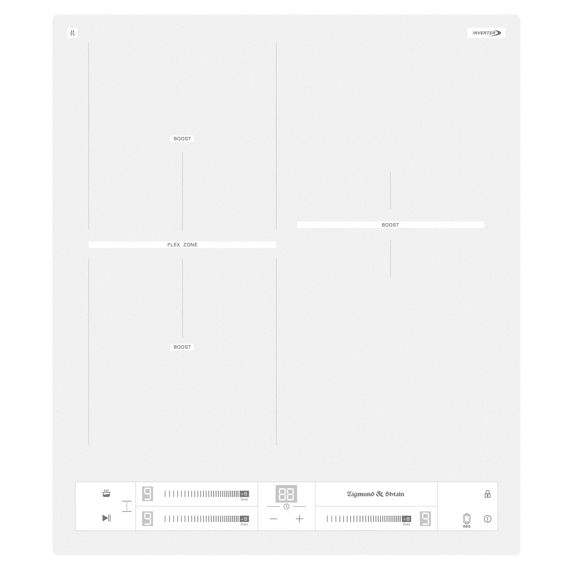Варочная панель индукционная Zigmund & Shtain CI 24.4 W, белый