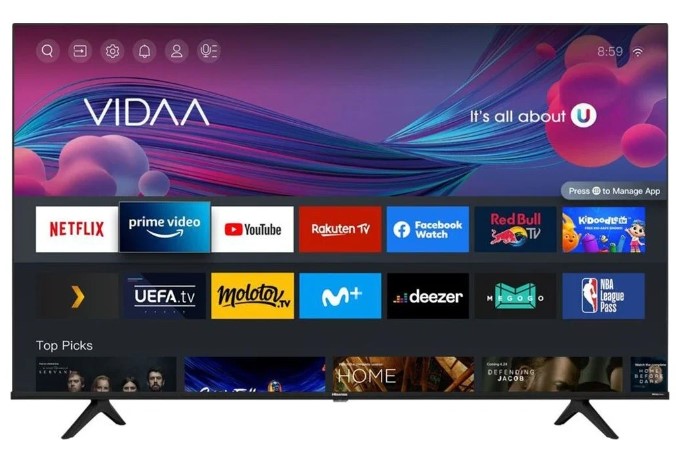 Телевизор Hisense 58A6BG черный