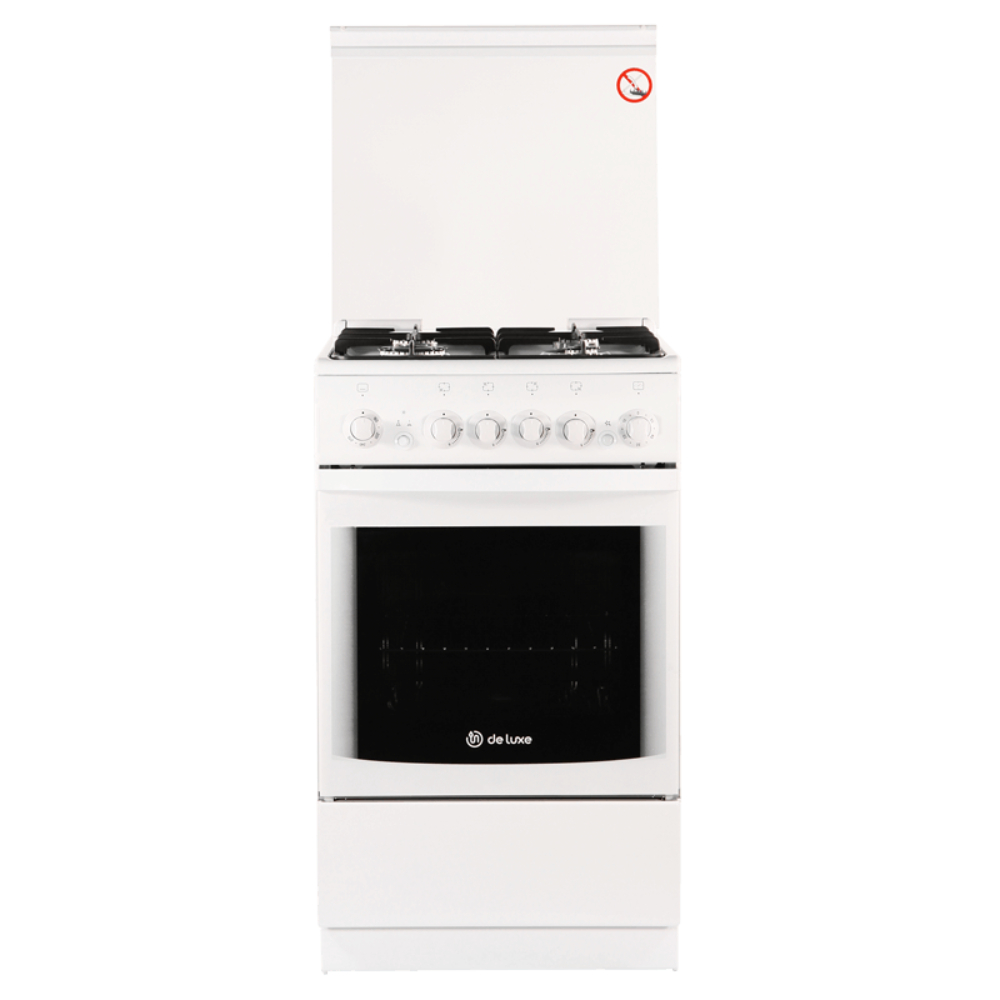 Плита газовая De Luxe 5040.33г (кр) ЧР, белый