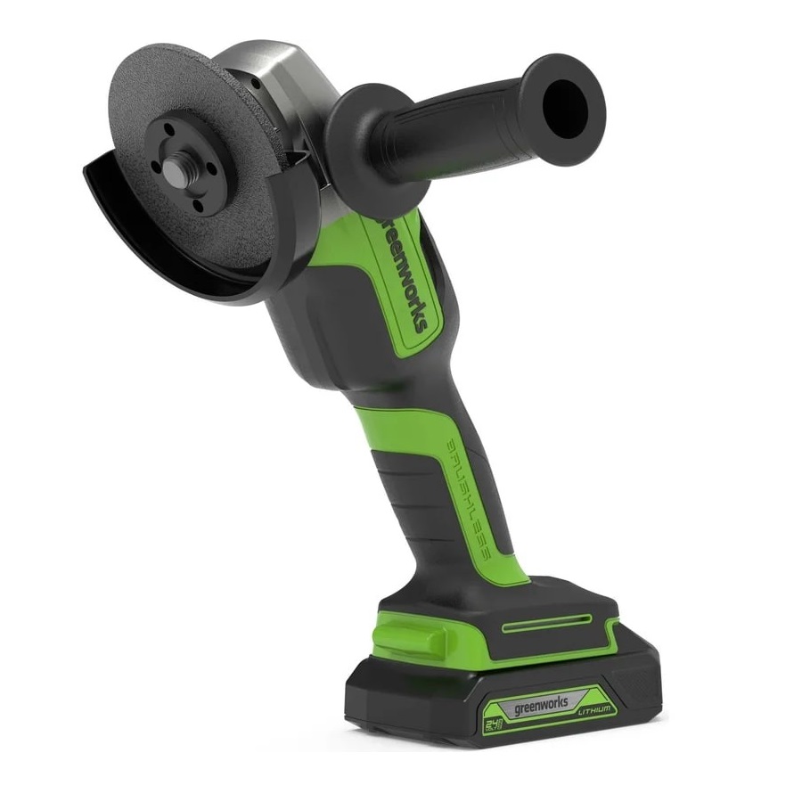 Угловая шлифовальная машина Greenworks GD24AGK2, 3200207UA