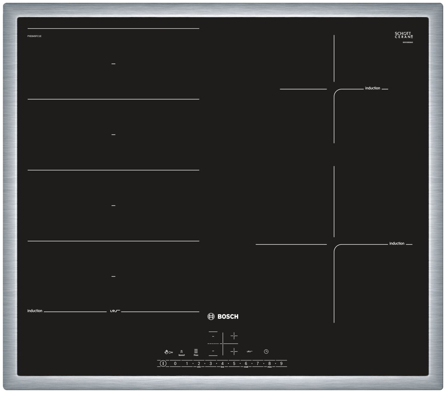 Варочная панель индукционная Bosch PXE645FC1E