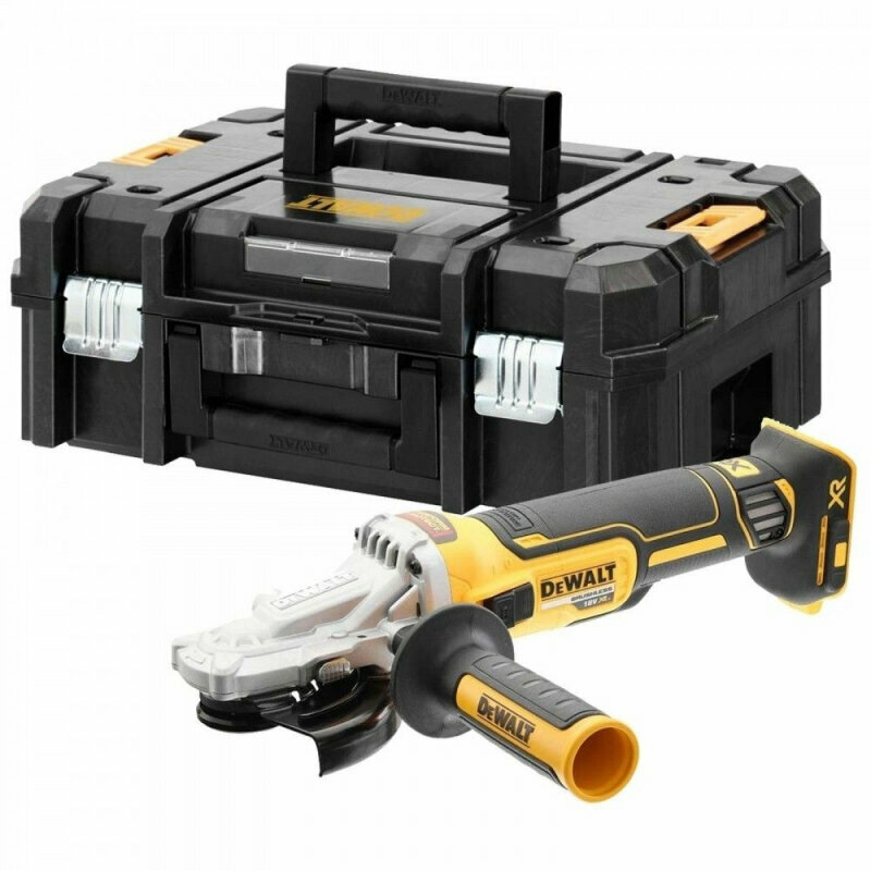 Углошлифовальная машина аккумуляторная DeWalt DCG405FNT-XJ (кейс, без АКБ и ЗУ)