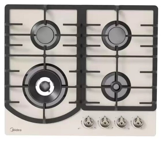Варочная панель газовая Midea MG647TRGI-B, бежевый