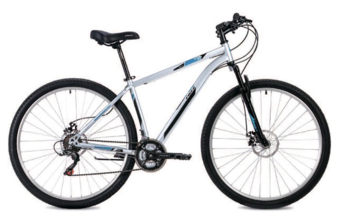 Велосипед горный 29 Foxx AZTEC D SL1, 18-ск, рама 18 серебристый