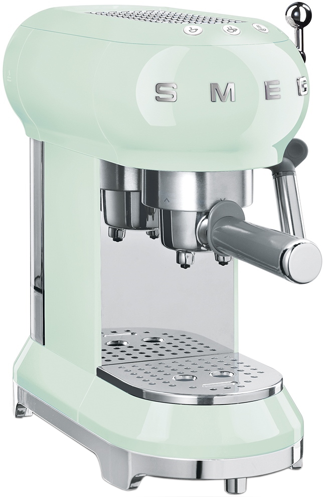 Кофеварка рожковая Smeg ECF01PGEU пастельный зеленый