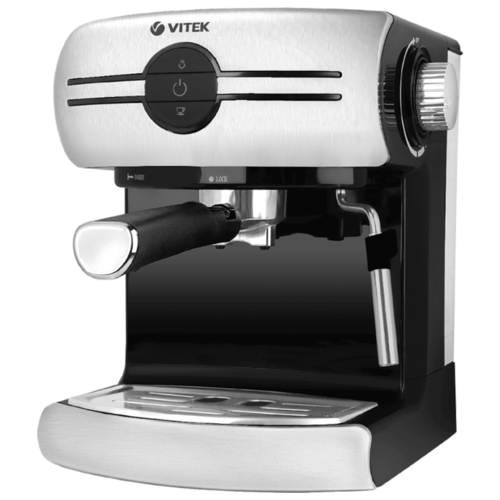 Кофеварка рожковая VITEK VT-1507, серебристый/черный