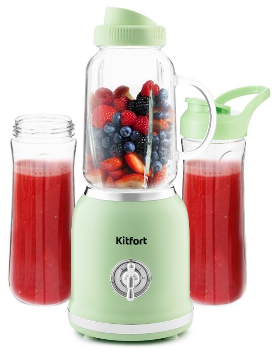 Стационарный блендер Kitfort KT-1377 мятный