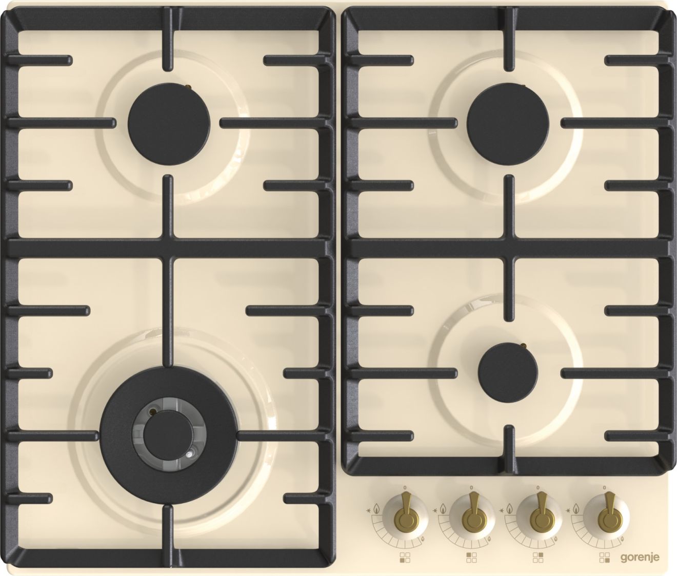 Варочная панель газовая Gorenje GW642CLI, слоновая кость