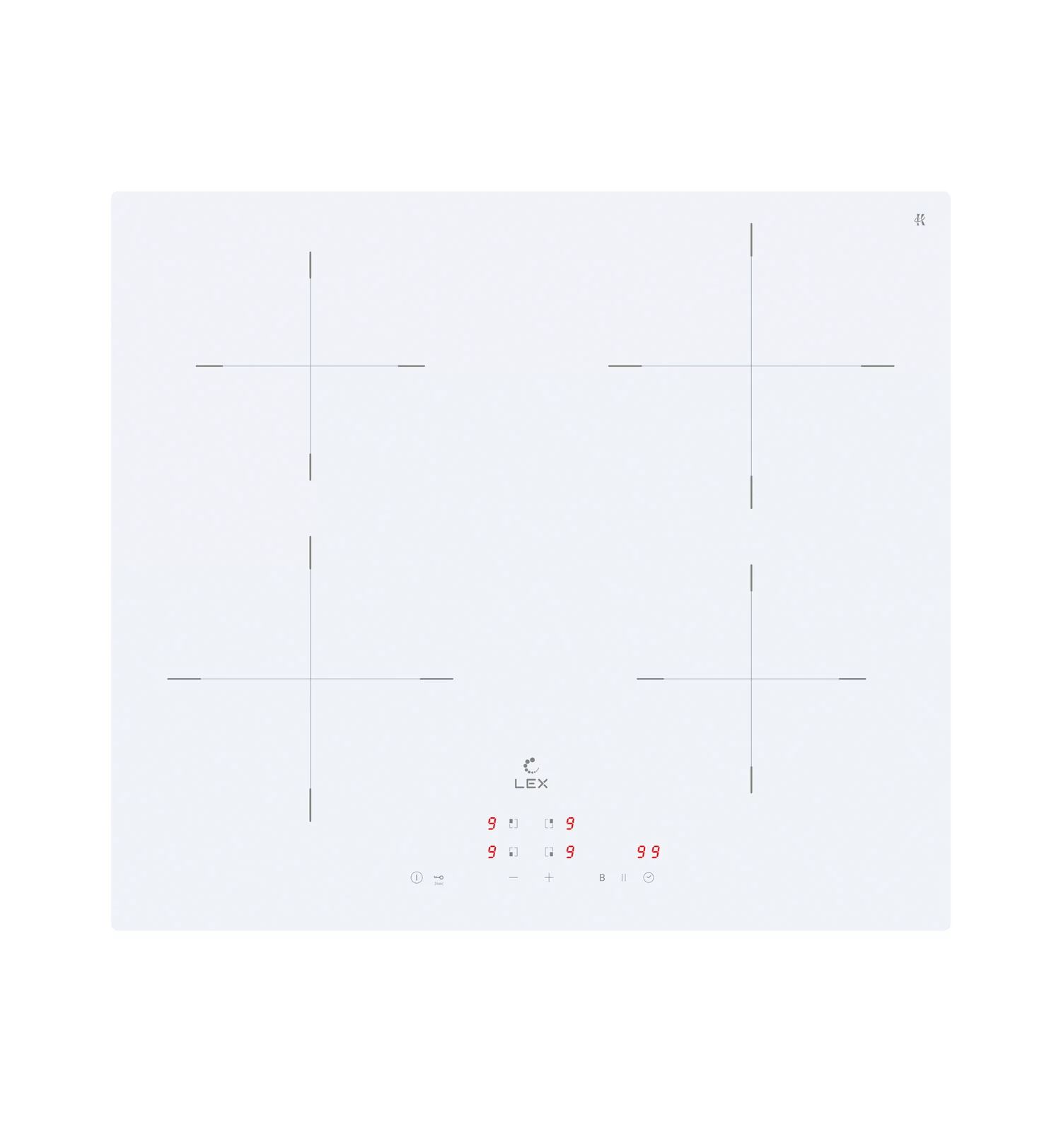 Варочная панель индукционная Lex EVI 640A WH, белый