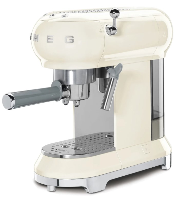 Кофеварка рожковая Smeg ECF01CREU кремовый