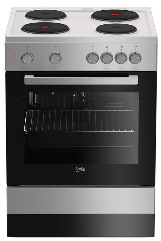 Плита электрическая Beko FSE66000GS, серебристый