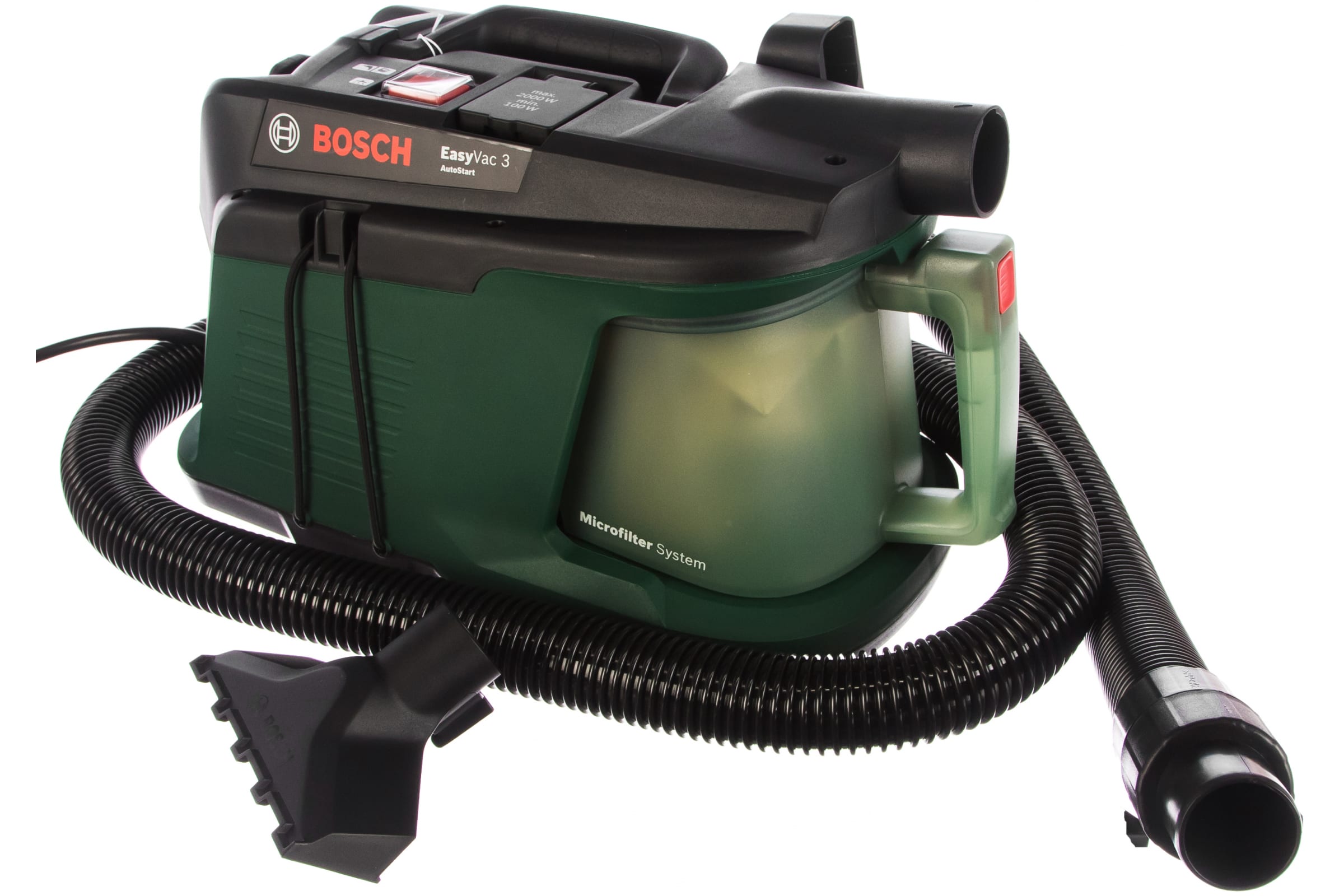Пылесос профессиональный BOSCH EasyVac 3, 700 Вт зеленый
