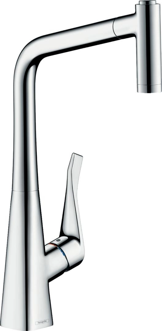 Смеситель для кухни Hansgrohe Metris 14820000, хром глянцевый