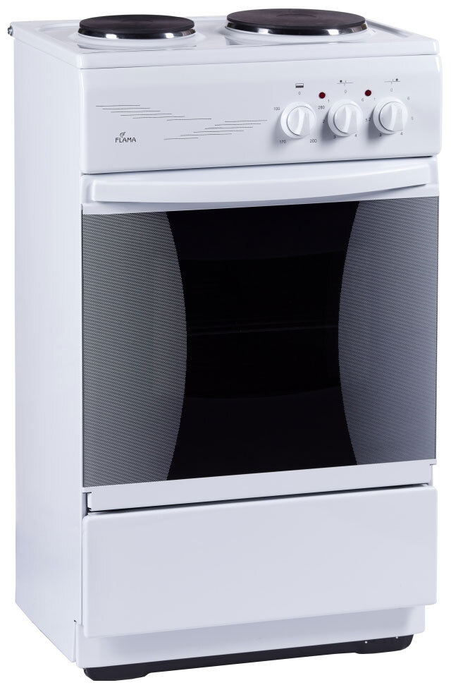 Плита электрическая Flama CE 3201 W, белый