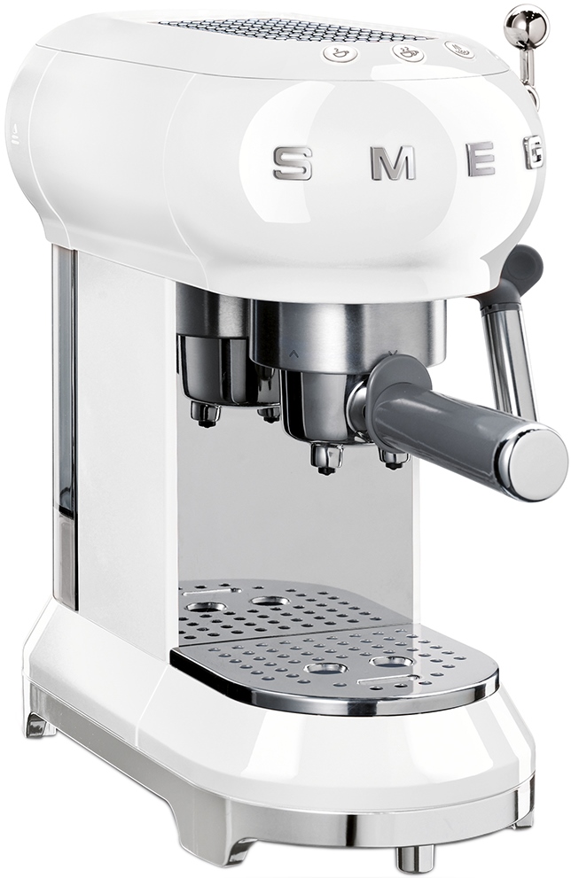 Кофеварка рожковая Smeg ECF01 белый