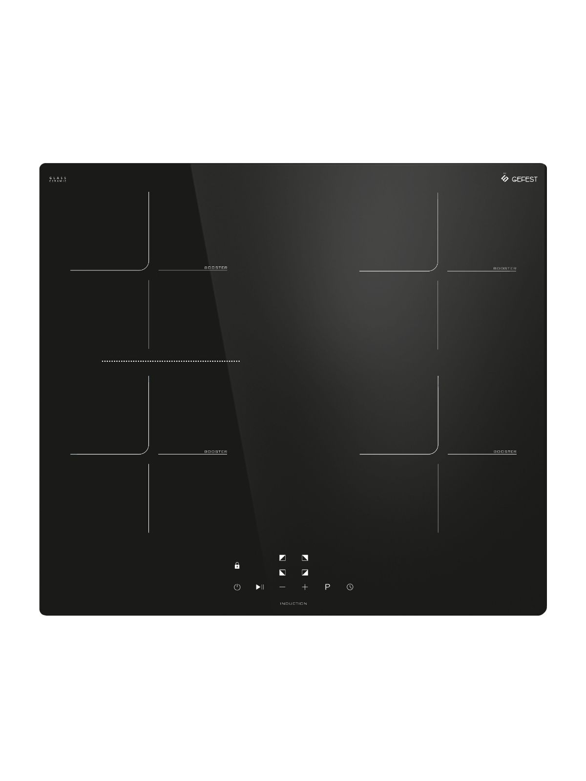 Варочная панель индукционная GEFEST СВН 4461, черный