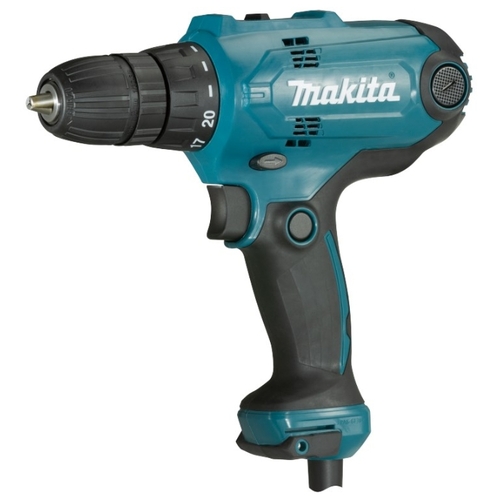 Сетевая дрель-шуруповерт Makita DF0300 коробка 320 Вт 56 Н·м