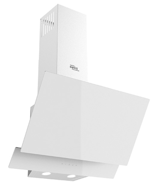Вытяжка наклонная Oasis NF-60W FR, белый