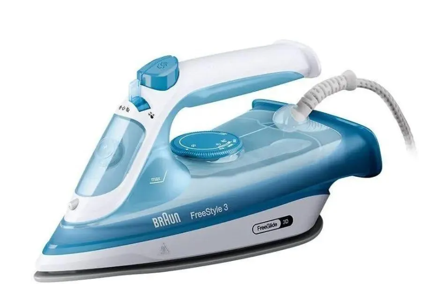 Утюг паровой Braun FreeStyle 3 FI 3144BL, белый/голубой