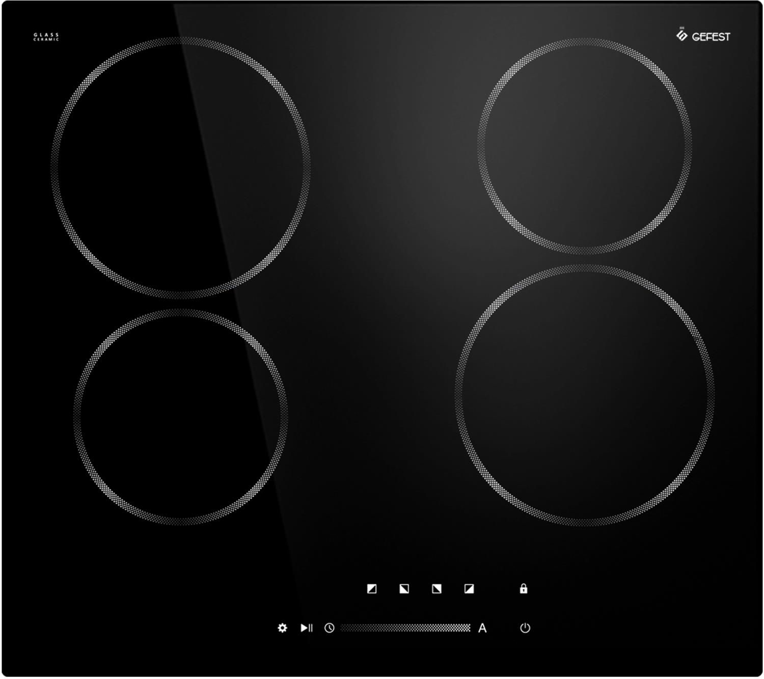 Варочная панель электрическая GEFEST СВН 5461, черный