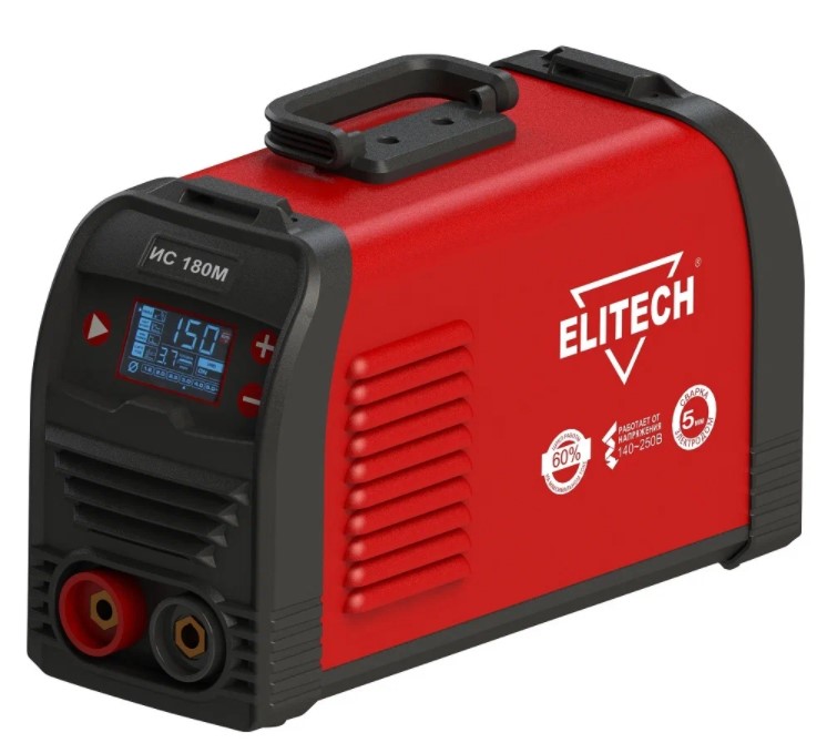 Сварочный аппарат инверторного типа ELITECH ИС 180М (E1703.016.00), TIG, MMA