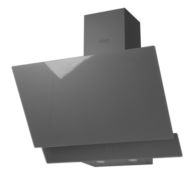 Вытяжка наклонная Oasis NF-60G FR, серый
