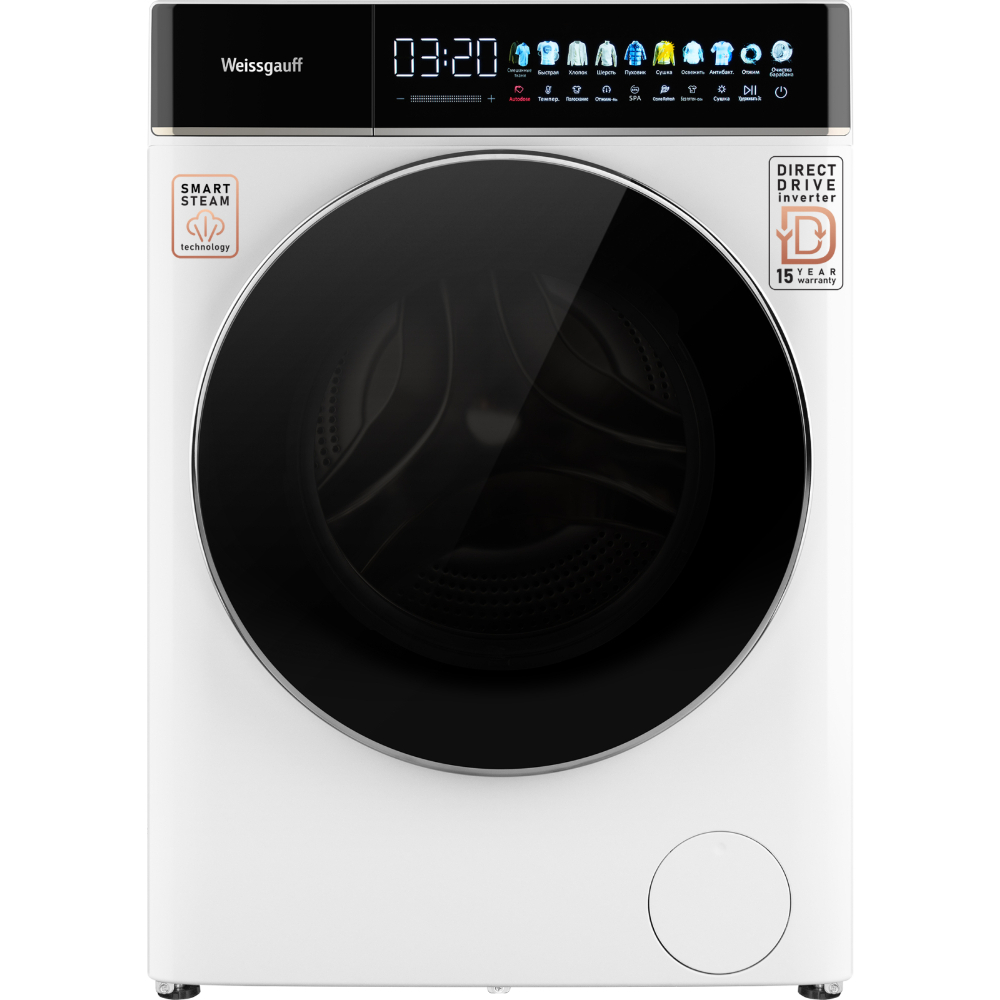 Стиральная машина Weissgauff WMD 58411 Direct Drive Inverter Premium Steam, белый