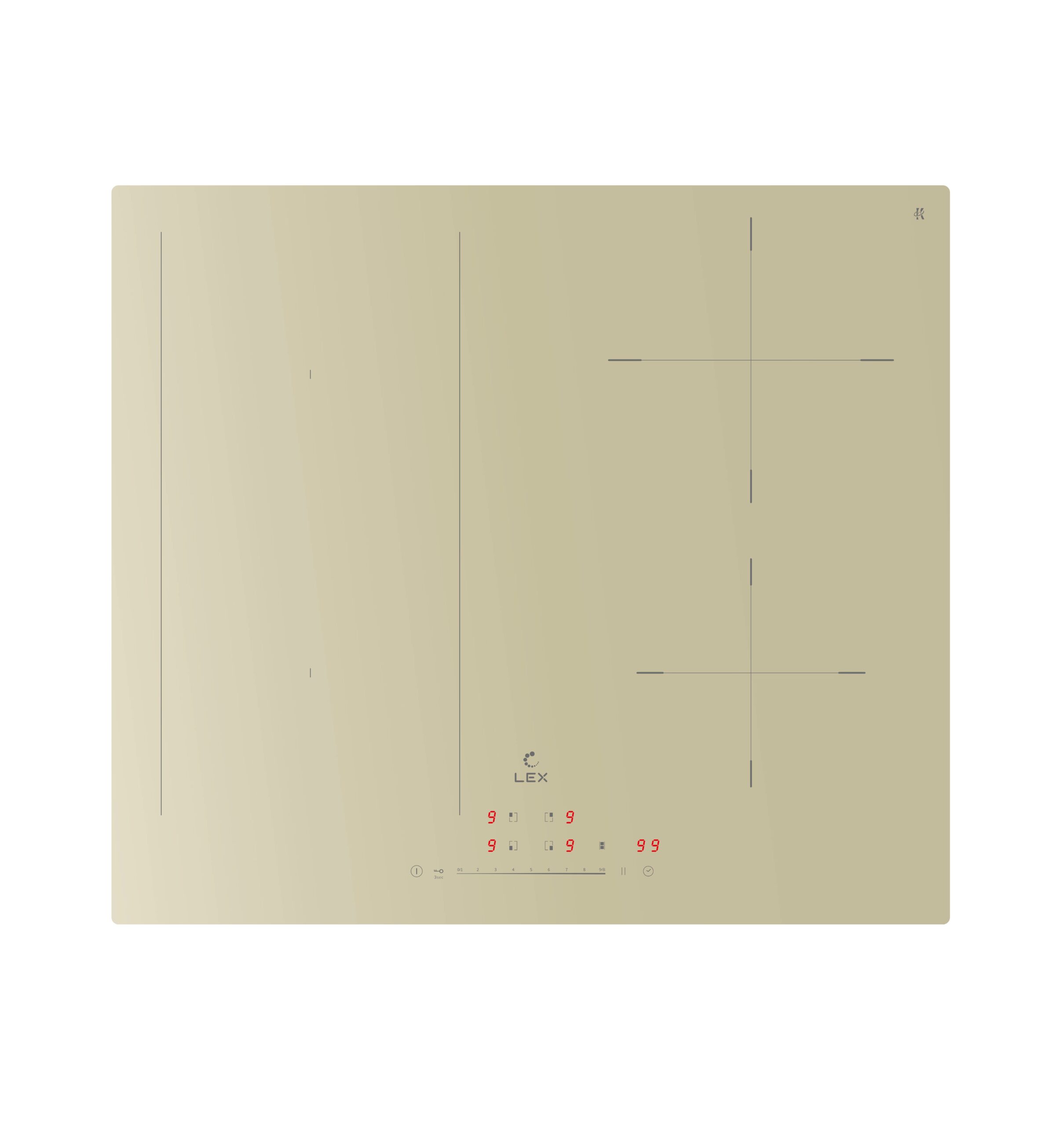 Варочная панель индукционная LEX EVI 641A IV, слоновая кость