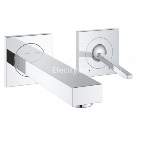 Однорычажный смеситель для раковины (умывальника) Grohe Eurocube Joy 19997000 + 23429000