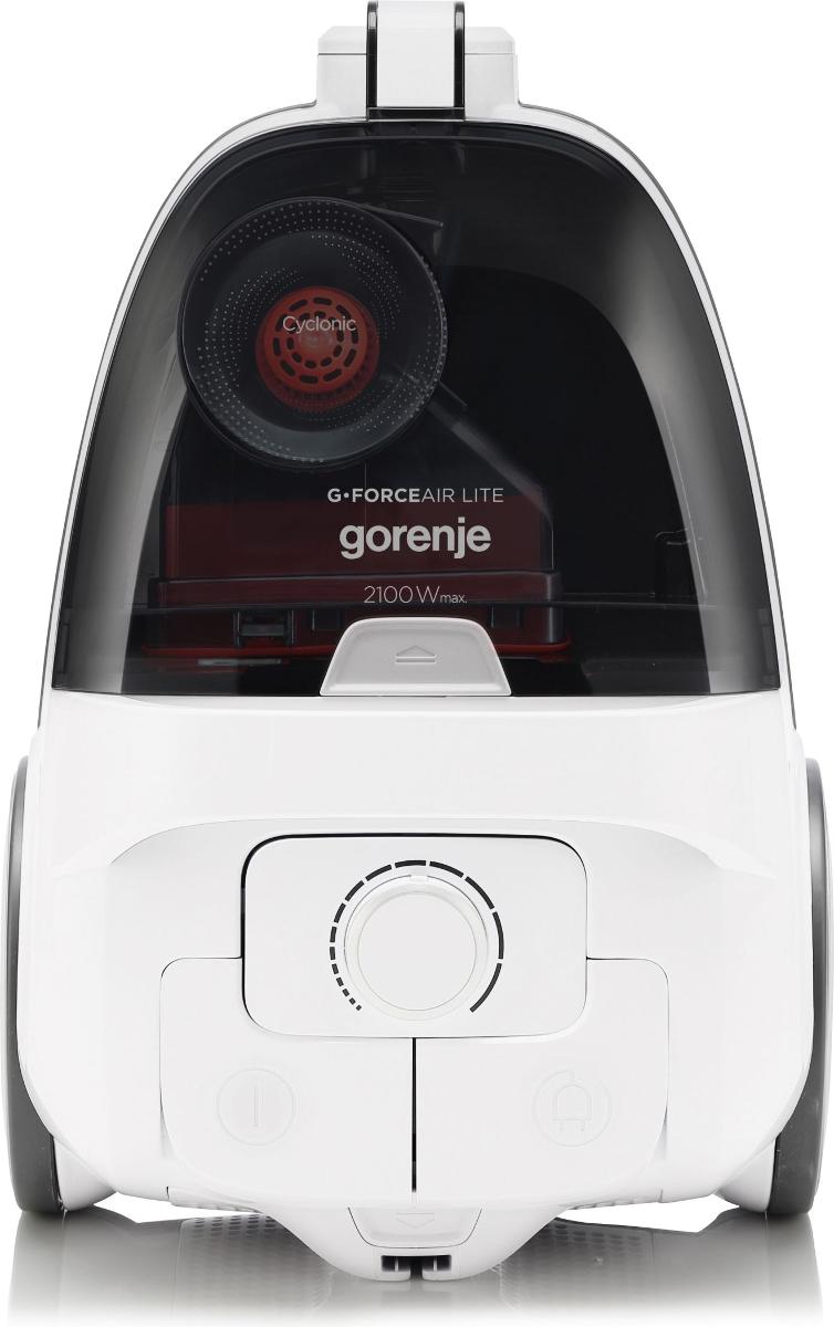 Пылесос Gorenje VC2101GALWCY белый/черный