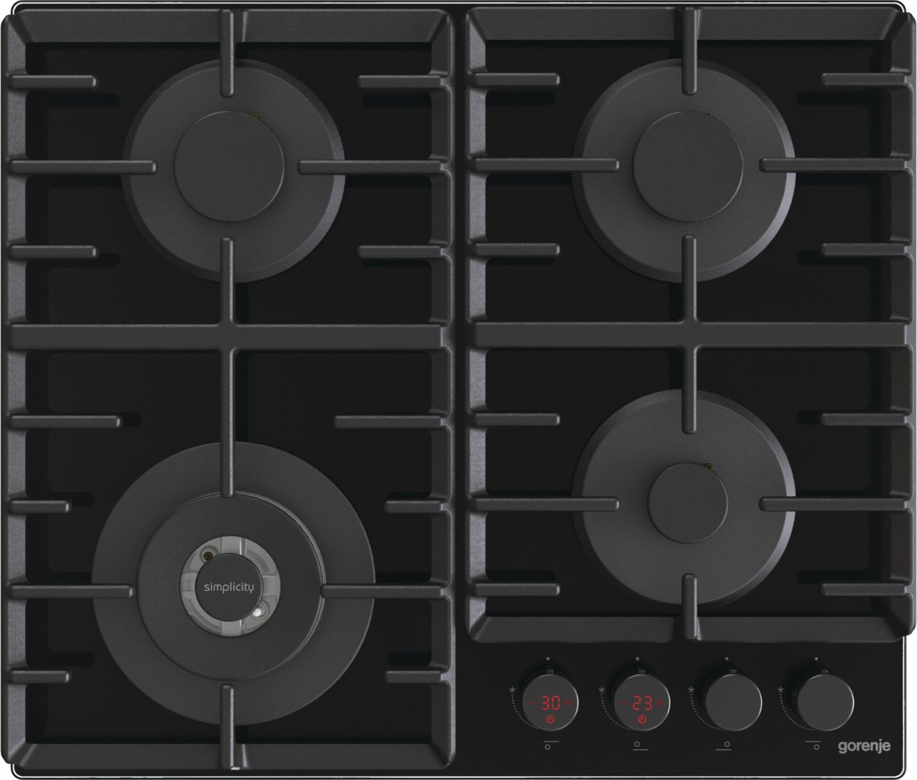 Варочная панель газовая Gorenje GKTW642SYB, черный
