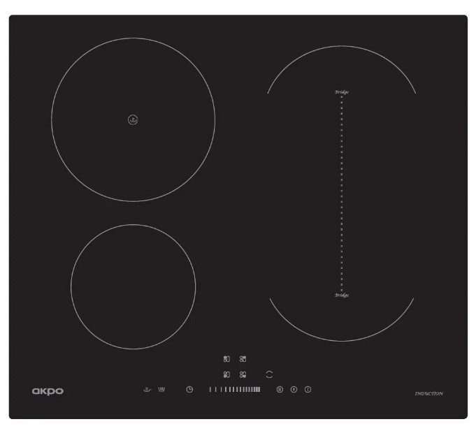 Варочная панель индукционная AKPO PIA 6094117CC BL