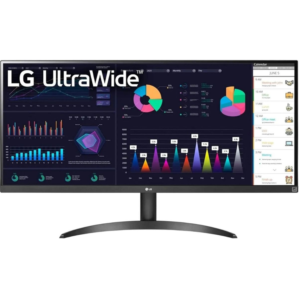 Монитор LG 34WQ500-B, черный