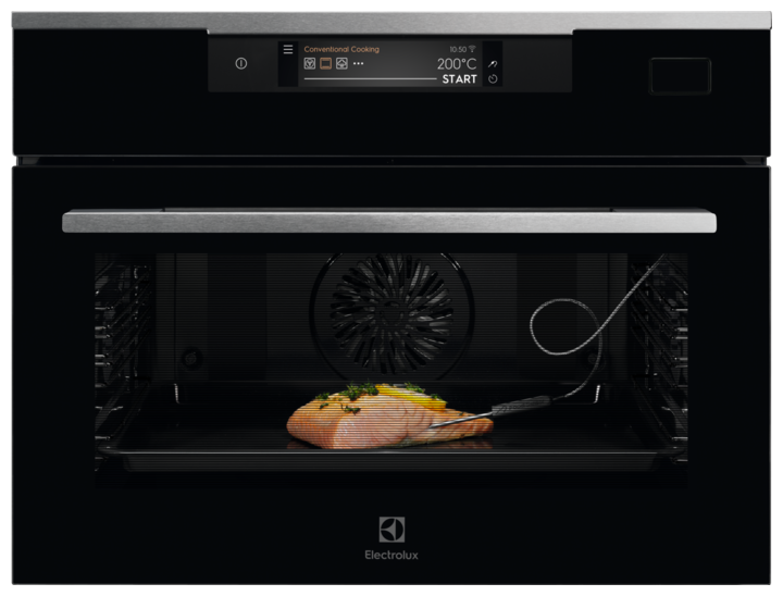 Духовой шкаф электрический Electrolux KVBAS21WX, серебристый/черный