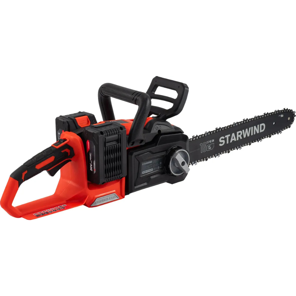 Пила цепная аккумуляторная Starwind SBN-16.20-8.5 (с 2 АКБ и ЗУ)