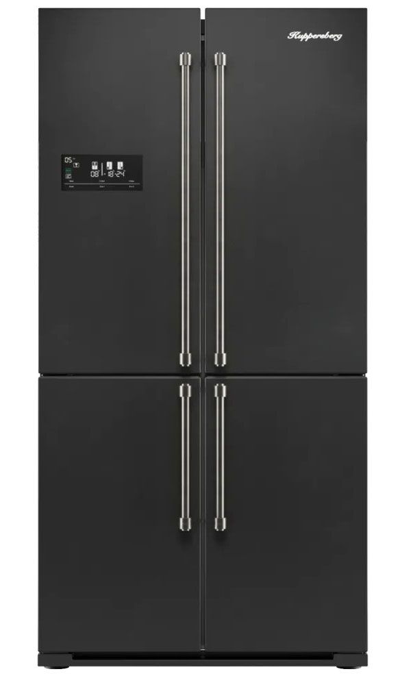 Холодильник Side by Side Kuppersberg NMFV 18591 B Silver, черный