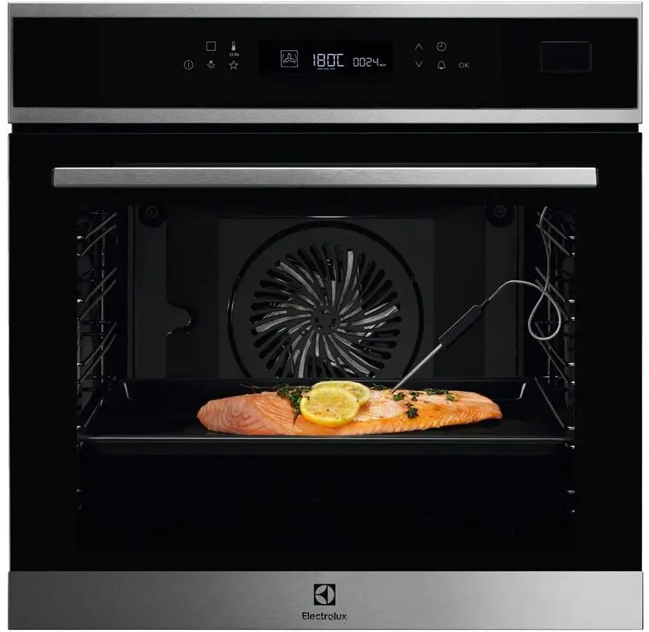 Духовой шкаф электрический Electrolux EOB7S31X, серебристый/черный