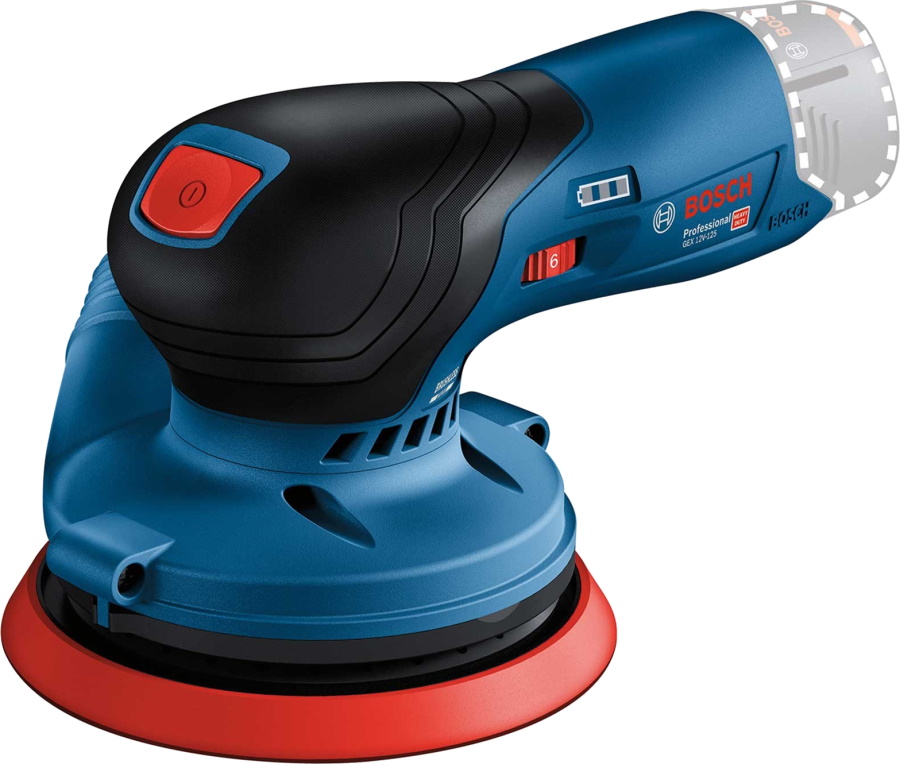 Шлифмашина эксцентриковая аккумуляторная Bosch GEX 12V-125, арт. 0601372101 (без АКБ и ЗУ)