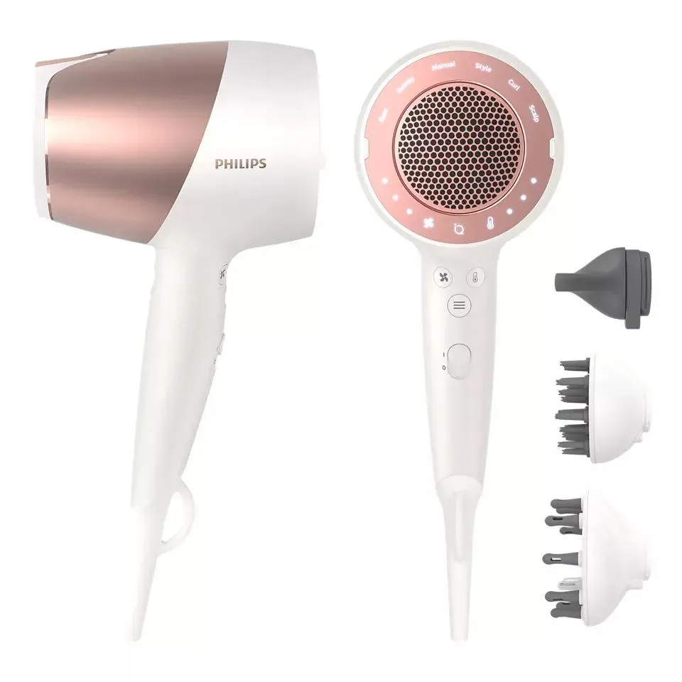 Фен Philips BHD827/00, белый/золотистый