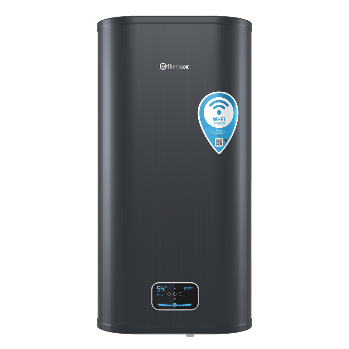 Водонагреватель накопительный электрический Thermex ID 80 V (pro) Wi-Fi, черный